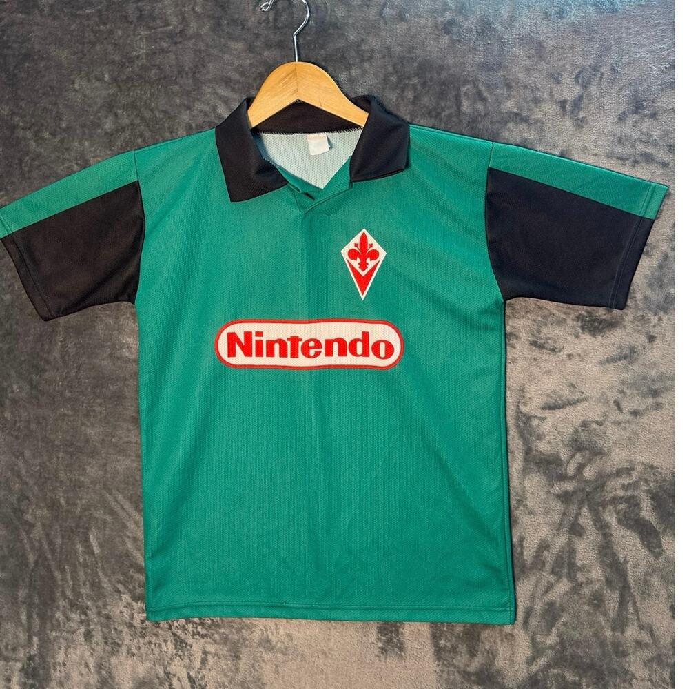 VTG 1998/99 ACF Fiorentina Goalkeeper Football Home Kit Toldo 1 Nintendo Medium